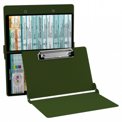 WhiteCoat Clipboard® - Army Green Speech Language Pathology Edition
